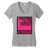 welcome to the horizon festival Women's V-Neck T-Shirt