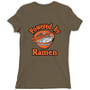 powered by ramen Ladies Fitted T-Shirt
