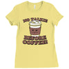 no talkie before coffee! Ladies Fitted T-Shirt