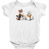 the owl and the weasel Baby Bodysuit