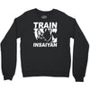 silver edition train insaiyan dragonball z insane bodybuilding goku Crewneck Sweatshirt