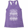 Real Kings Are Born On December 30 Racerback Tank