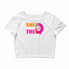 She Wants The D - Dunkin Donuts Crop Top