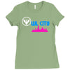 owl city retro Ladies Fitted T-Shirt
