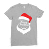 santa claus merry christmas Ladies Fitted T-Shirt
