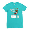 retirement plan bass rock Ladies Fitted T-Shirt