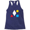 clean bandit shapes geometric Racerback Tank