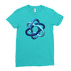 imu logo wt Ladies Fitted T-Shirt