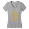 kings are born in 1997 Women's V-Neck T-Shirt