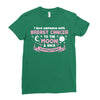 I Love Someone with Breast Cancer to The Moon and Back to Infinity Ladies Fitted T-Shirt