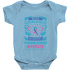 Never Underestimate the Strength of a Thyroid Cancer Warrior Baby Bodysuit