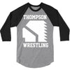 Thompson High School Wrestling (Vision Quest) 3/4 Sleeve Shirt