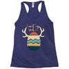 Hunting Season Retro Color 80s Style Racerback Tank
