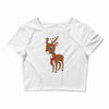 christmas deer Crop Top