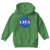 lies nasa logo Youth Hoodie