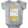 i like big monster cars Baby Bodysuit