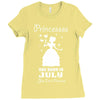 Princesses Are Born In July Ladies Fitted T-Shirt