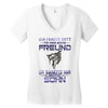 vater und sohn 6 Women's V-Neck T-Shirt