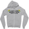 i Can't Live Without Love Vincent Van Gogh Zipper Hoodie