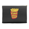 fries before guys Accessory Pouches
