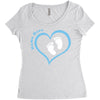 Baby Boy with Heart Any Name Customized Women's Triblend Scoop T-shirt