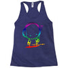 colorful music man Racerback Tank