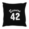 beavers 42 Throw Pillow