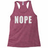 nope (2) Racerback Tank