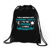 I Love Someone with Ovarian Cancer to The Moon and Back to Infinity Drawstring Bags