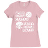 work like a captain party like a pirate Ladies Fitted T-Shirt