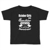 October Girls Are Sunshine Mixed With A Little Hurricane Toddler T-shirt