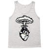 heart and nuclear explosion Tank Top