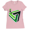 puzzled putter Ladies Fitted T-Shirt