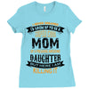 Super Cool Mom Of A Freaking Awesome Granddaughter Ladies Fitted T-Shirt