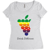 drink different Women's Triblend Scoop T-shirt