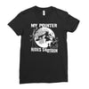 my pointer rides shotgun Ladies Fitted T-Shirt