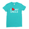 I Love My Uncle Ladies Fitted T-Shirt