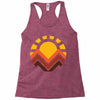sunset mountain Racerback Tank