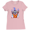 ghostly halloween Ladies Fitted T-Shirt