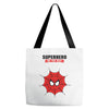 Superhero On The Way Tote Bags
