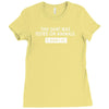 this shirt was tested on animals Ladies Fitted T-Shirt