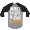 Strong Independent Motivated Scorpio 3/4 Sleeve Shirt