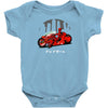 deadpool x akira Baby Bodysuit