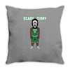 Scary Terry Throw Pillow