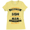 Super Cool Son Of A Freaking Awesome Mom Ladies Fitted T-Shirt