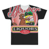 funny rude  beaver liquors, ideal gift or birthday present. All Over Men's T-shirt