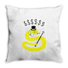 rich snake Throw Pillow