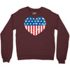 usa flag 2 Crewneck Sweatshirt