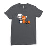 panda hug Ladies Fitted T-Shirt