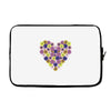 Pansy Heart Laptop sleeve
